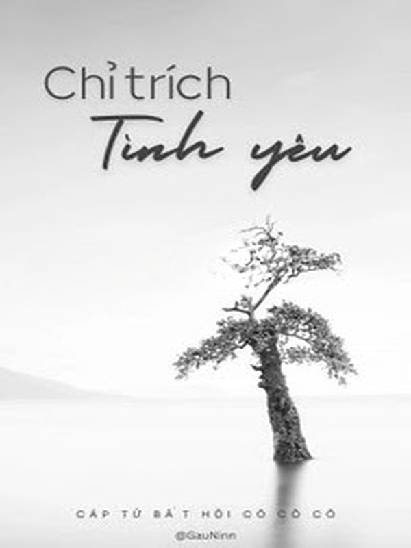 Bìa truyện Chỉ Trích Tình Yêu - Cáp Tử Bất Hội Cô Cô Cô