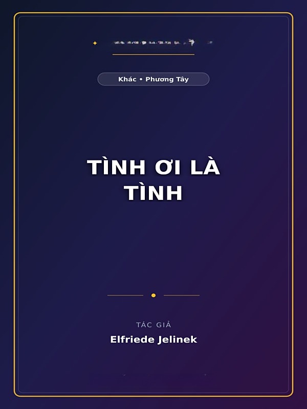 Bìa truyện Tình Ơi Là Tình